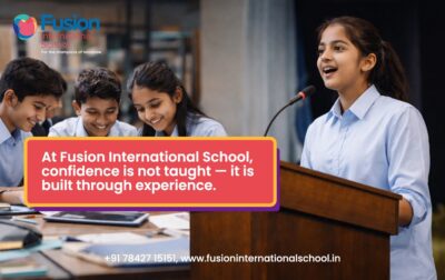 How Fusion International School Builds Confidence Through Public Speaking & Leadership