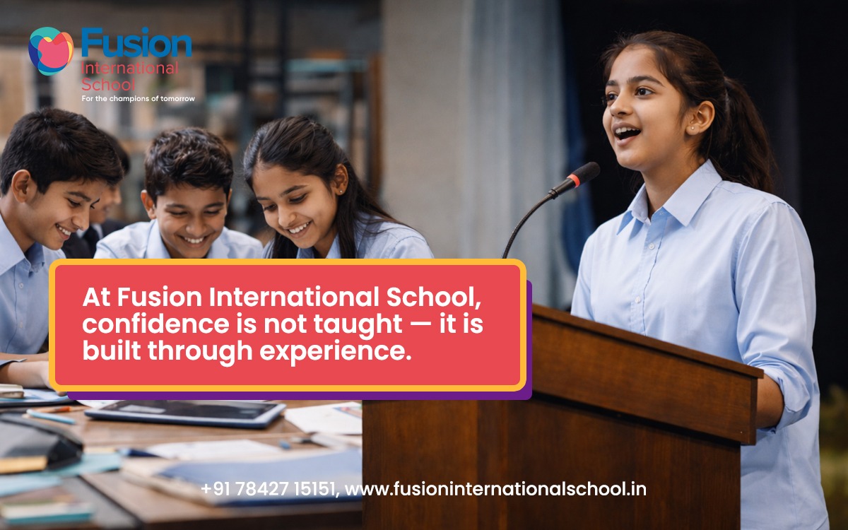 How Fusion International School Builds Confidence Through Public Speaking & Leadership